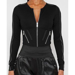 ZIP DETAIL BODYSUIT - Manière De Voir